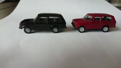 2 Range Rover model cars