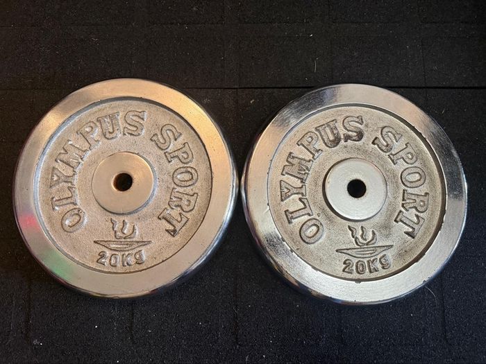 2 x 20KG Weight Plates -  Standard Size