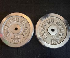 2 x 20KG Weight Plates -  Standard Size