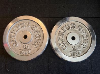 2 x 20KG Weight Plates -  Standard Size