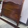 4ft Mahogany bed ends with bace and irons Image 3