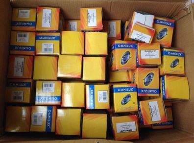 64 x Omnilux 6v 35w Very narrow spot Par 36 bulbs