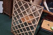 Antique 19th Century Cast Iron Diamond Pattern Window