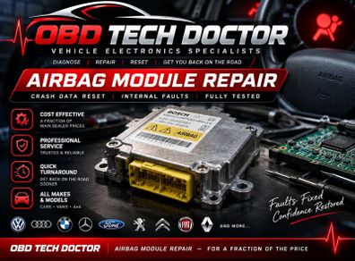 Airbag ECU Crash Data Reset Ireland