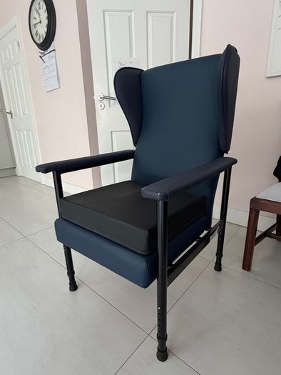 High back orthopaedic chair & cushion