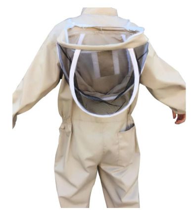 BRAND NEW Bee Keeping Suit With Leather Gloves Coffee Color