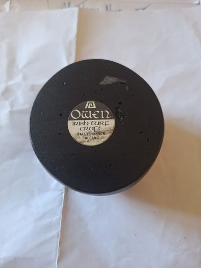 Vintage Owen Irish Turf Crafts paperweight