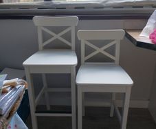 2 x IKEA ROSENTORP country kitchen bar stools. Rrp 85 euro each