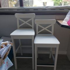 2 x IKEA ROSENTORP country kitchen bar stools. Rrp 85 euro each