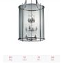 Grande 8 and 12 light celing pendent chrome lanterns Image 3