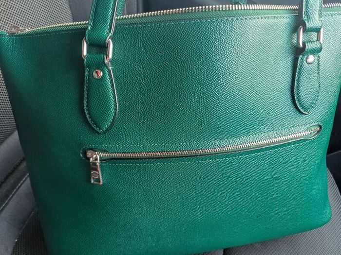 Coach tote bag emerald green