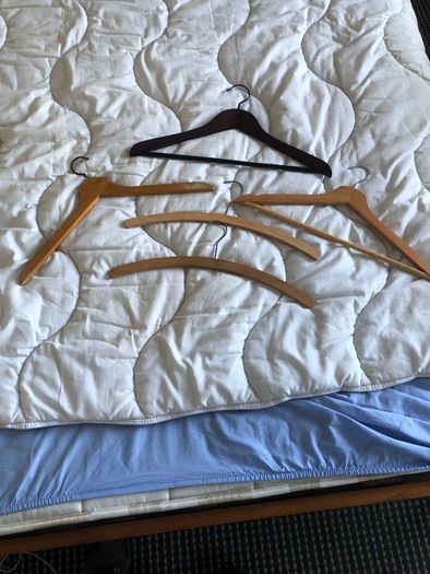 5 Wooden Clothes Hangers