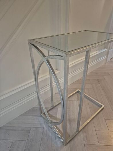 Silver side table