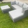 patio sofa, footstool, cushions & cover Image 2