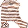 Dog Clothes,Dog Classic Striped Pajamas Soft Cotton Jumpsuit Pug French Bulldog Onesies Costume for Cats Puppy Small Dogs(Brown, blue, yellow, etc Image 5