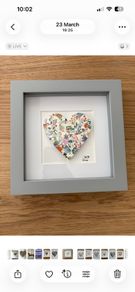 Handmade framed Mosaic Heaart