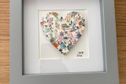 Handmade framed Mosaic Heaart
