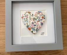 Handmade framed Mosaic Heaart
