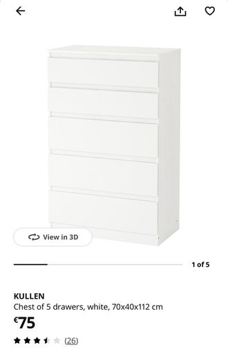 2x Chest of Drawers