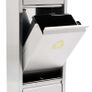 Recycle Dustbin Silver Stainless Steel 24 L Image 6