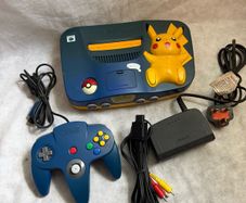 Nintendo 64 Pokemon Pikachu Edition Blue N64 Console