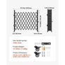 Single Folding Security Gate, 198 cm H x 229 cm W Folding Door Gate, Steel Accordion Security Gate, Flexible Expanding Security Gate Image 5