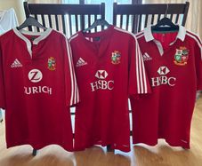 Lions Rugby Jerseys x 3