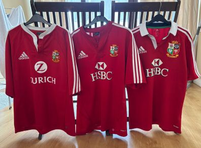 Lions Rugby Jerseys x 3