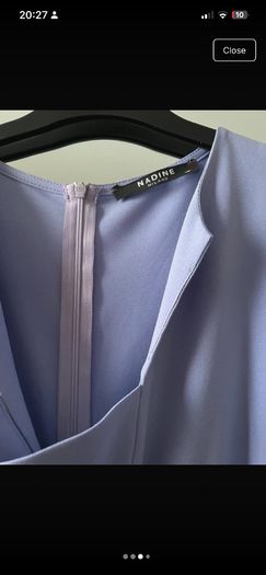 Midi Dress Nadine Milano 1950 Retro style with bow - Lavander size 16 largr
