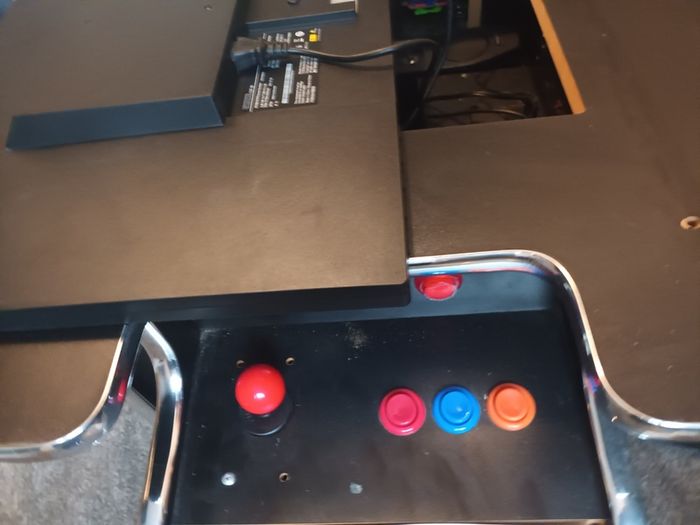 Arcade gaming cocktail table.