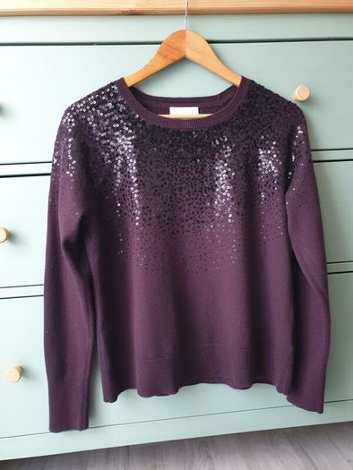 White Labels Sequin Jumper Size Uk 12