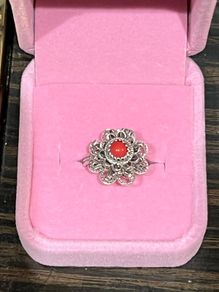Silver Filigree Floral Cocktail Ring