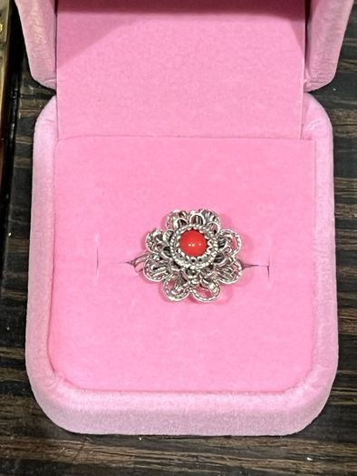 Silver Filigree Floral Cocktail Ring