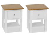 Nightstands 2 pcs 36x30x47 cm Solid Oak Wood