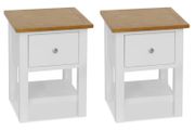 Nightstands 2 pcs 36x30x47 cm Solid Oak Wood