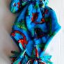 new soft fleece dinosaur baby hat and mitts Image 2