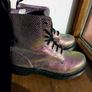 Mint Dr. Martens 1460 Pascal Pink Iridescent Mermaid Size 5 (38) Image 4
