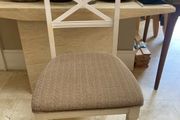 1 x White Padded Kitchen Dining Chair - Can Deliver