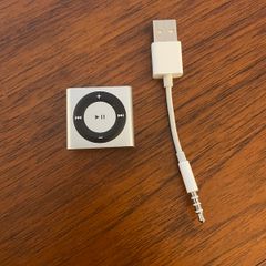 apple ipod shuffle 4th generation silver 2gb