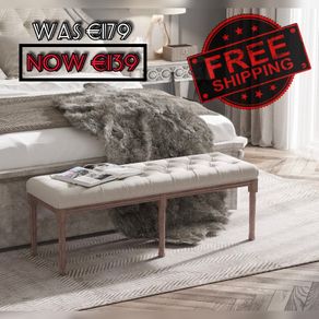 NEW SALE | Cushioned Dining Bench, Bed End Side Chaise Lounge Sofa