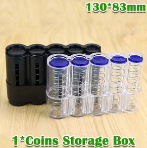 Coin storage box.