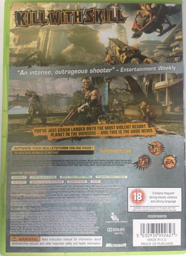 Bulletstorm [2011] (Xbox 360 Game)