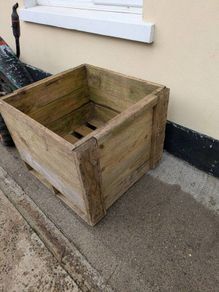 heavy wooden crate