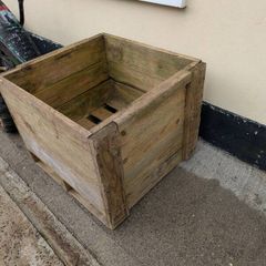 heavy wooden crate