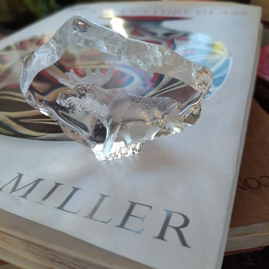 Mats Jonassen miniature crystal Moose