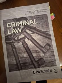 Criminal Law FE1 Manual Spring 2026