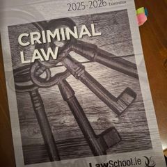 Criminal Law FE1 Manual Spring 2026