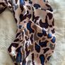 Carolyn Donnelly The Edit - Abstract Animal Print Shift Dress - Size 10- Satin Feel Image 5