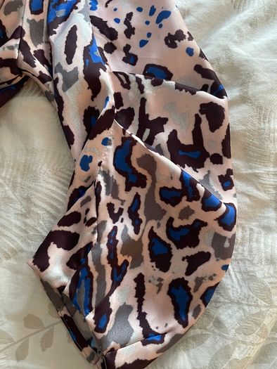 Carolyn Donnelly The Edit - Abstract Animal Print Shift Dress - Size 10- Satin Feel