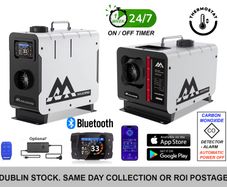 Heater with CO Protection (Auto Shut-off & Alarm), App, Thermostat, Timer , Bluetooth, Silent Pump, Power Supply  (Dublin Stock)